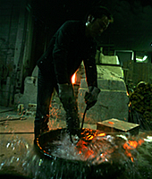 引出黒陶作風景